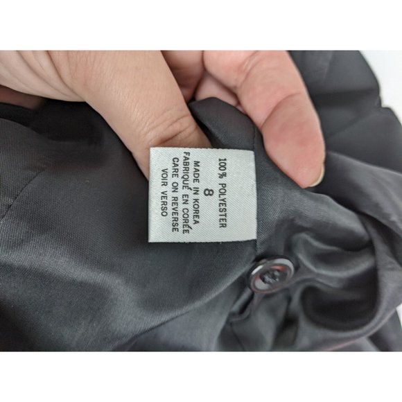 Brooks Brothers Classic Long Blazer Size 8 Black Suit Jacket Vintage Career - Picture 10 of 10